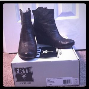 Frye Carson Wedge Booties
